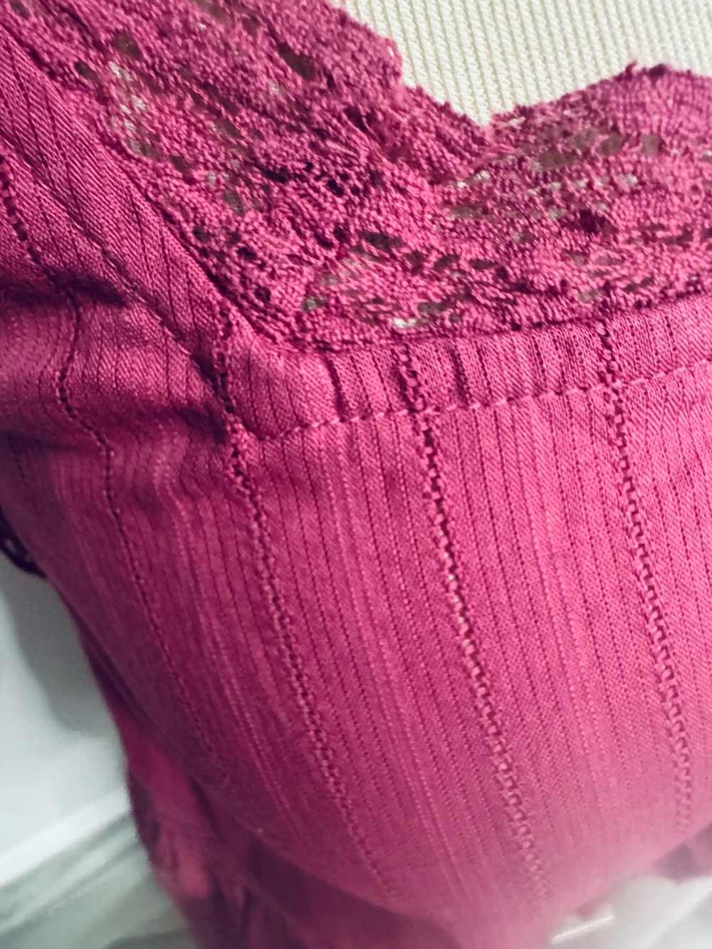 Boho Tiered Sleeveless Dress in Deep Raspberry - Picture 6 of 6